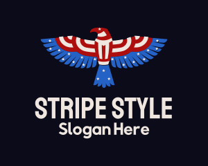 Stars Stripes Eagle logo design