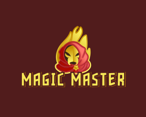 Wizard Villain Flame logo design