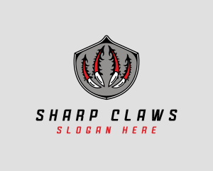 Monster Claw Shield logo design