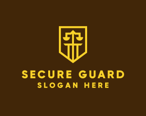 Golden Law Shield  logo