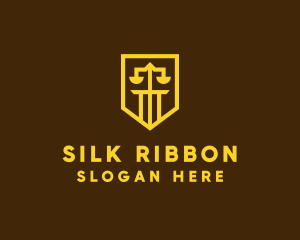 Golden Law Shield  logo design