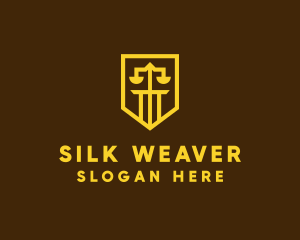 Golden Law Shield  logo design