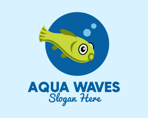 Swimming Pet Fish  logo