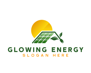 Solar Energy Plug logo design