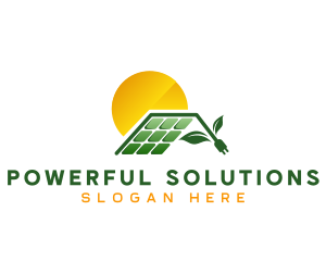 Solar Energy Plug logo design