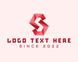 Geometric Tech Letter S logo