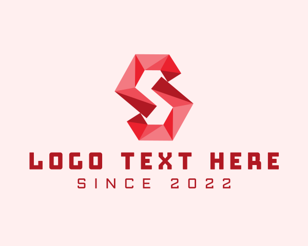 Geometric Tech Letter S logo