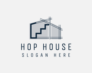 House Plan Architecture logo design