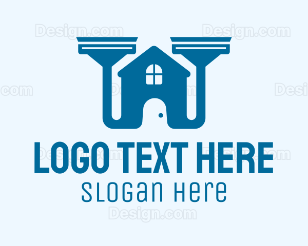 Vacuum Cleaner Home Logo