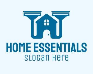 Vacuum Cleaner Home  logo design