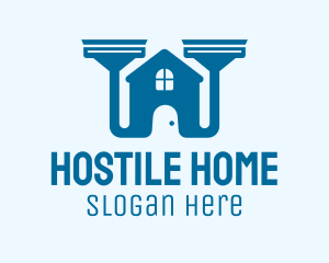 Vacuum Cleaner Home  logo design