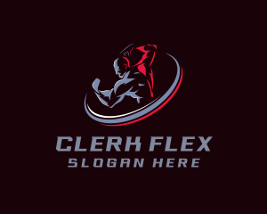 Strong Gym Muscle logo design