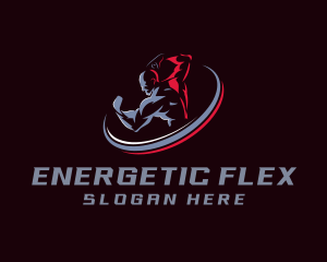 Strong Gym Muscle logo design