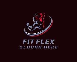 Strong Gym Muscle logo design