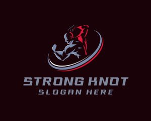 Strong Gym Muscle logo design