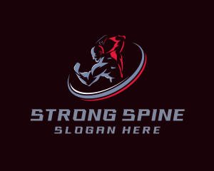 Strong Gym Muscle logo design