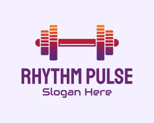 Dumbbell Fitness Gym Music logo