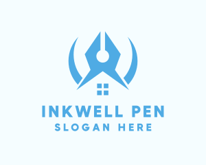 Pen Writer House logo design