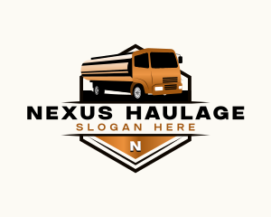 Truck Freight Haulage logo design