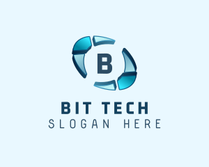 Cyber Tech Boomerang logo design