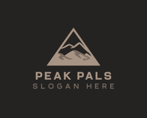 Peak Mountain Hiking logo design