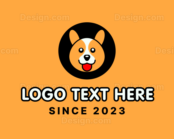 Cute Corgi Dog Logo