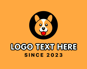 Cute Corgi Dog logo