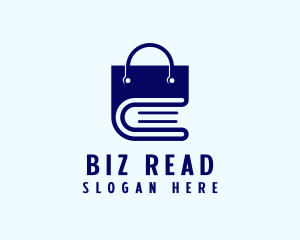 Shopping Bag Book logo design