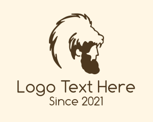 Lion - Wild Animal Headdress logo design