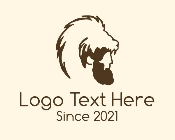 Caveman logo example 1