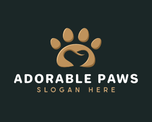 Paw Pet Heart logo design