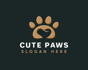 Paw Pet Heart logo design