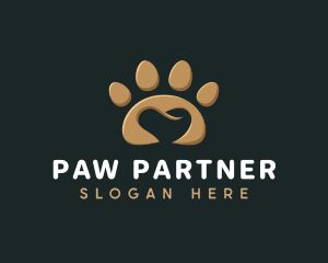 Paw Pet Heart logo design