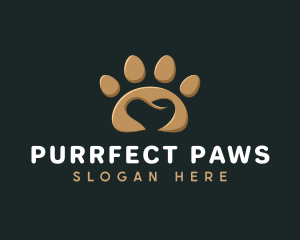 Paw Pet Heart logo design