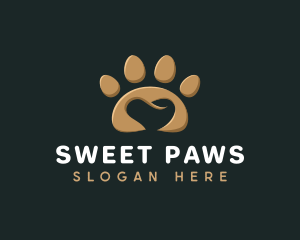 Paw Pet Heart logo design