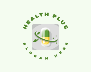 Medicine Pill Leaf logo