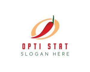 Chili Pepper Letter O logo design