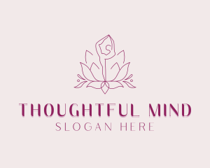 Yoga Lotus Zen logo design