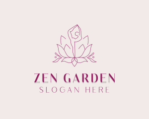 Yoga Lotus Zen logo design