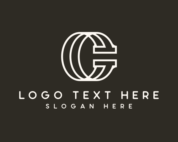 Black And White logo example 2