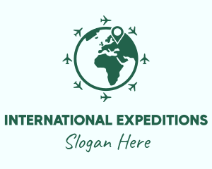 International Travel World logo design