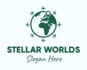 International Travel World logo design