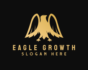 Golden Deluxe Eagle logo design