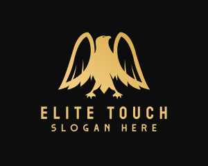 Golden Deluxe Eagle logo design