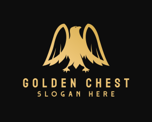 Golden Deluxe Eagle logo design