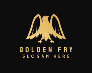 Golden Deluxe Eagle logo design