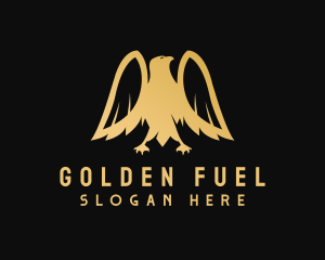 Golden Deluxe Eagle logo design