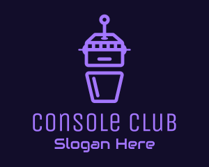 Purple Joystick Robot logo