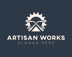 Welding Torch Gear Fabrication logo design