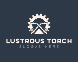 Welding Torch Gear Fabrication logo design